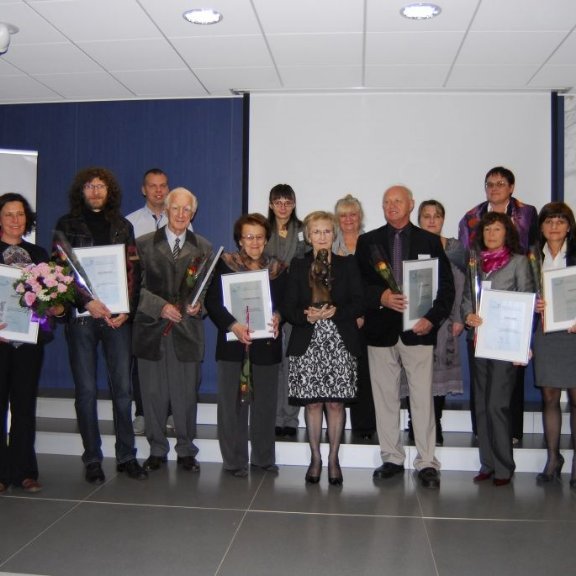 Prejemniki priznanj NFHOS in kipca dobrote 2013